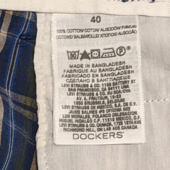 2/$20 Dockers blue plaid shorts sz 40 - Picture 6 of 6